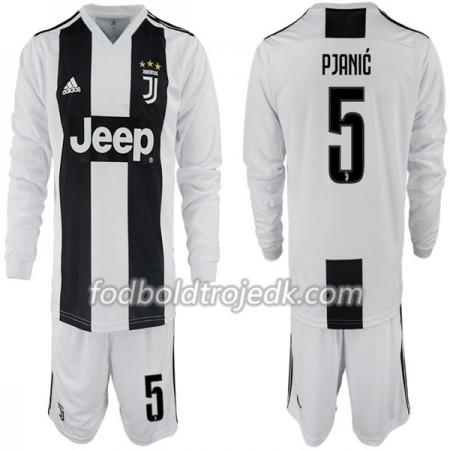 Juventus Miralem Pjanic 5 Børn Hjemme 2018/19 - Fodboldtrøjer(L/S)